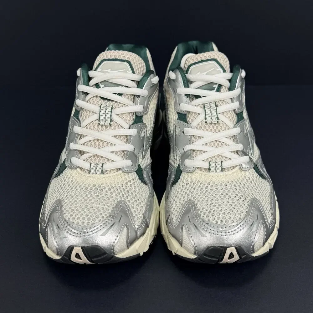 Mizuno Wave Rider 10 Men’s Size 8 White Slate Bistro Green Running New No Box